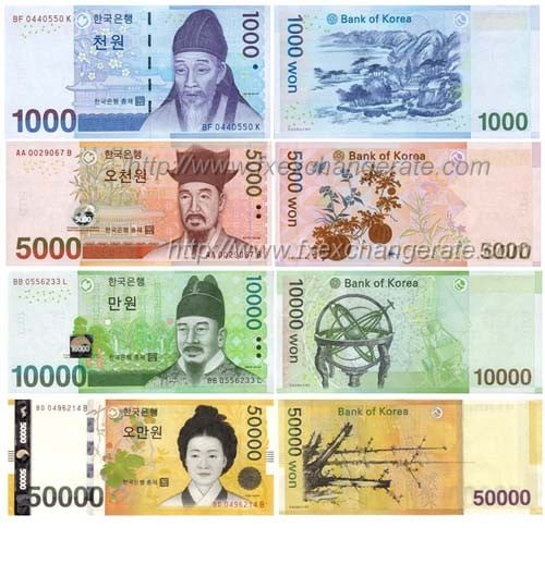 Korean Won(KRW) Currency Images
