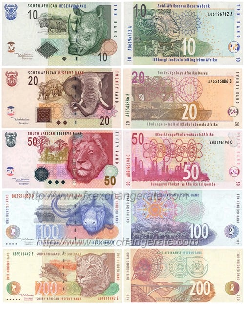 South African Rand(ZAR) Currency Images